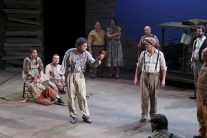 OCU acting students and professional actors from the Oklahoma City community perform in "Grapes of Wrath," which ran in the Burg Theatre through Oct. 5. The show was a co-production with the Oklahoma City Repertory Theatre. Photo: Anna Ediger