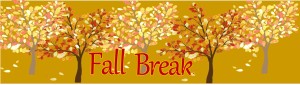 fall break 5 trees banner